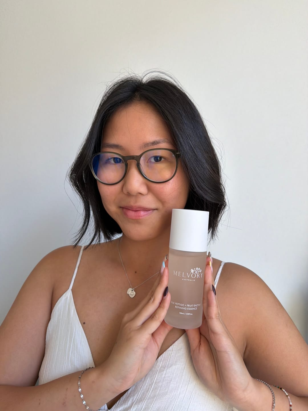 Customer photo review of SILK PEPTIDE + FRUIT ENZYME REFINING ESSENCE