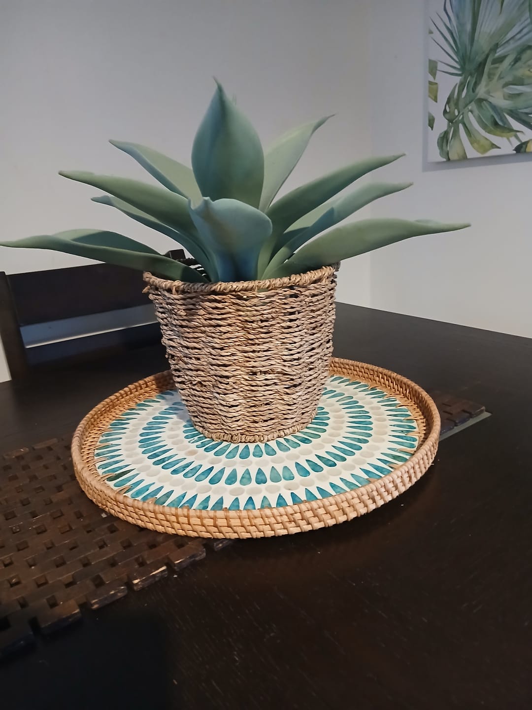 Customer photo review of Oasis Rattan Table Set
