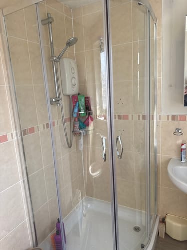 Customer photo review of Foundation 900 x 900mm Quadrant Shower Enclosure - Satin Chrome