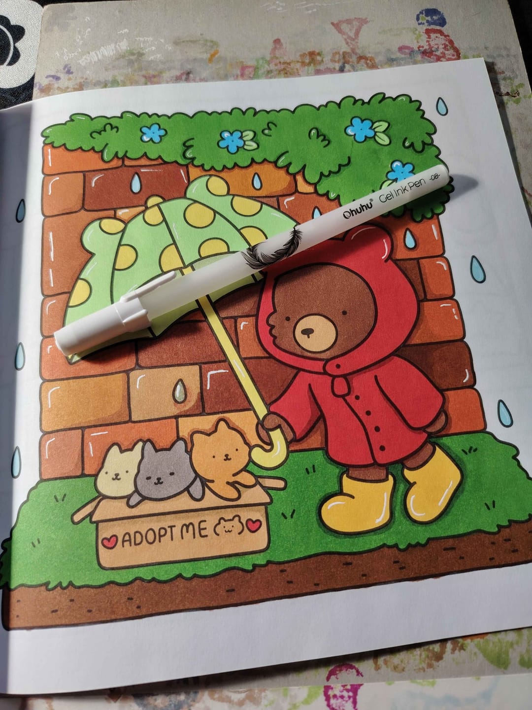 Customer photo review of Ohuhu Gel Pens - Gold, Silver, White & Colorful 12-Pack