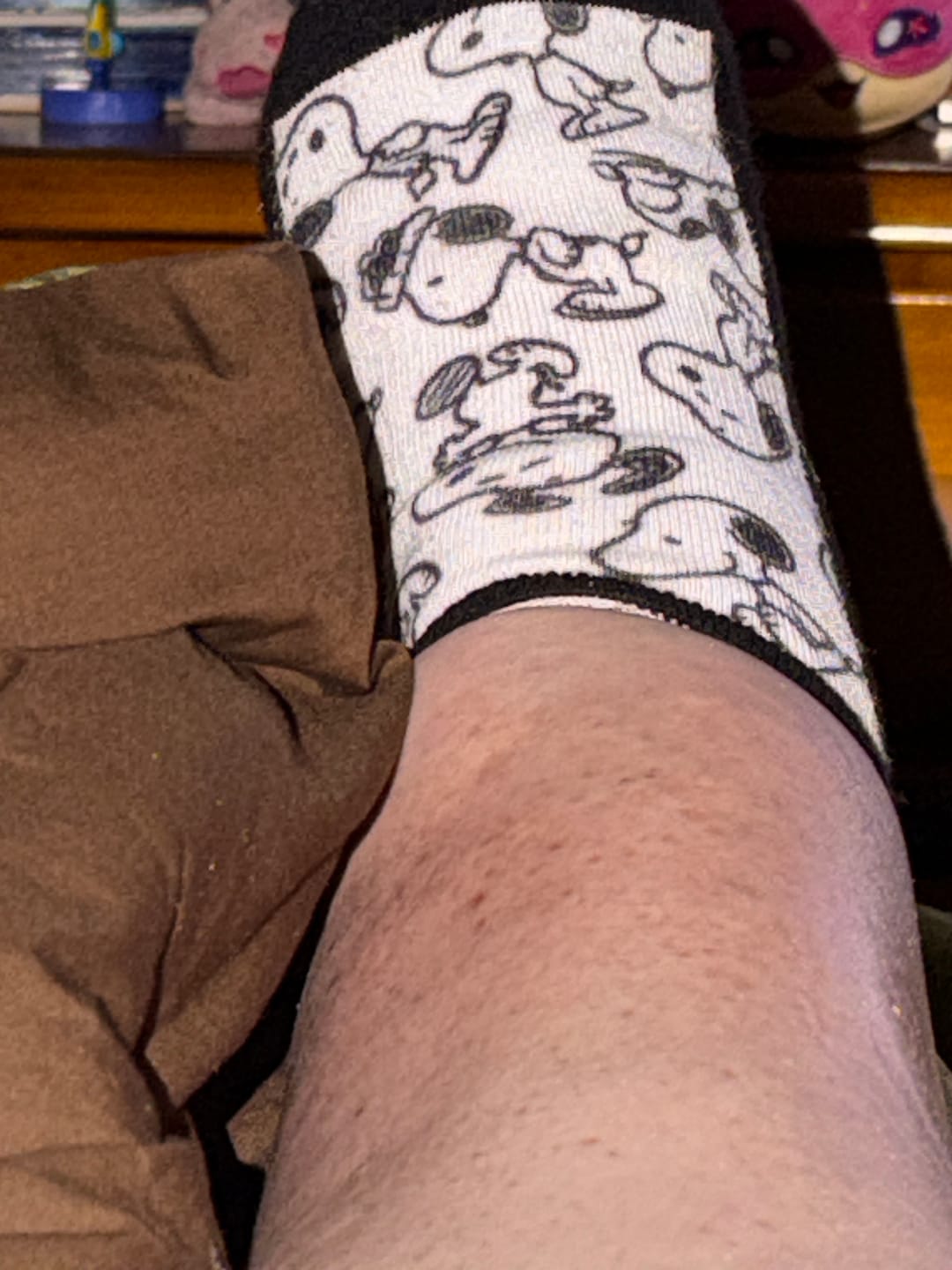 Customer photo review of Live Laugh Snoopy Ankle Socks Bundle 3-Pack