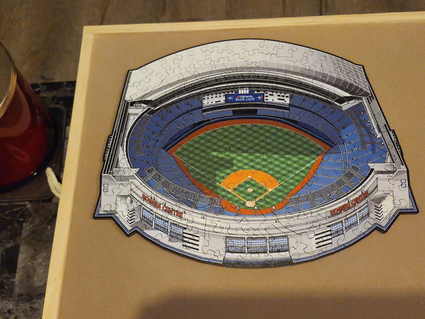 Customer photo review of Toronto Blue Jays™ Rogers Centre Stadium - Wooden Puzzle