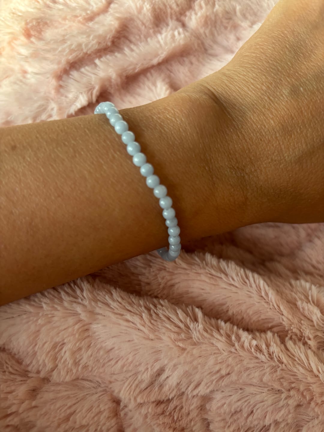 Customer photo review of Celestite Bracelet Mini