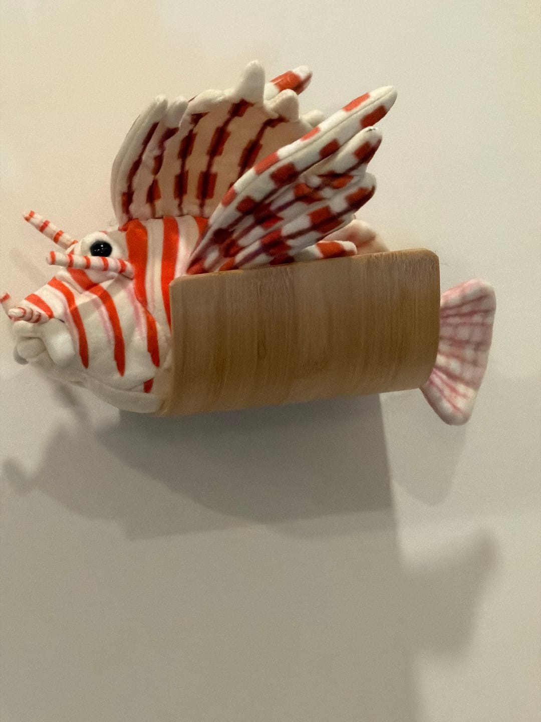 Customer photo review of Red Lionfish Soft Stuffed Plush Toy