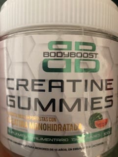 Customer photo review of Gomitas de Creatina