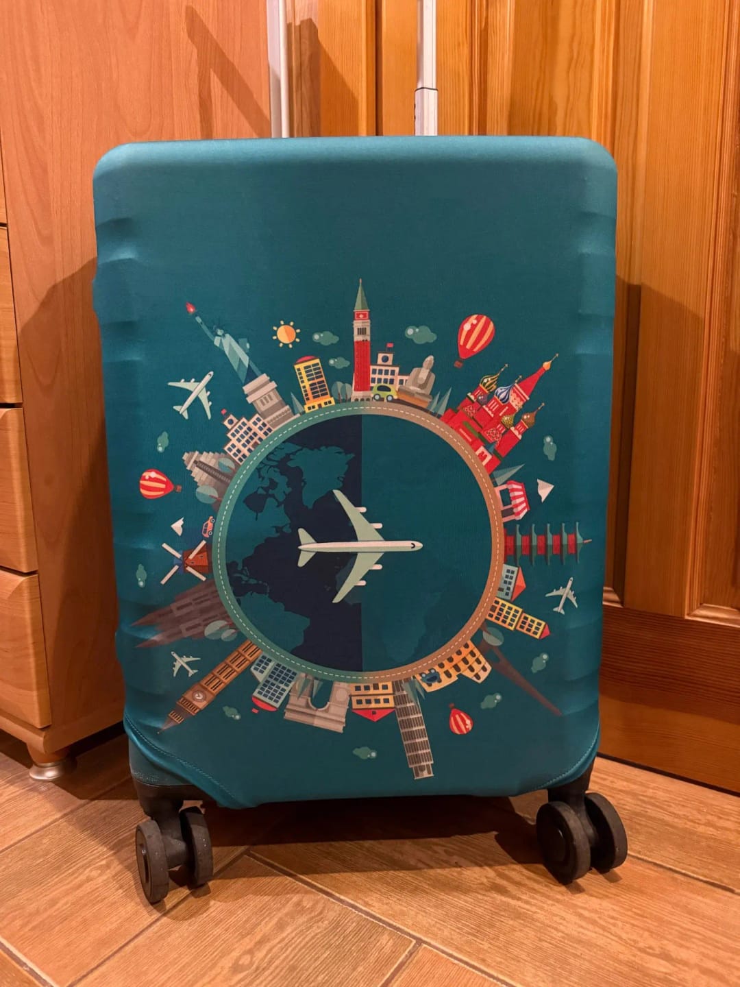 Customer photo review of Housse de Valise World Trip