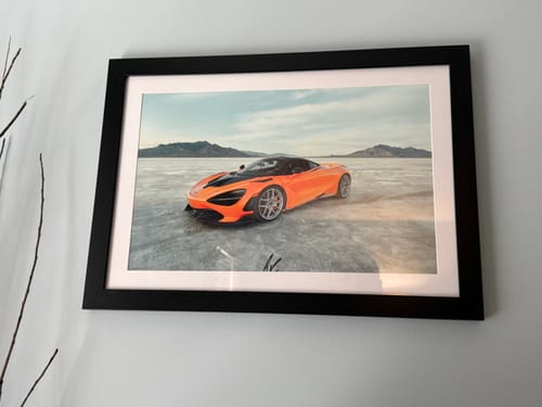 Customer photo review of Signed McLaren 720s Poster