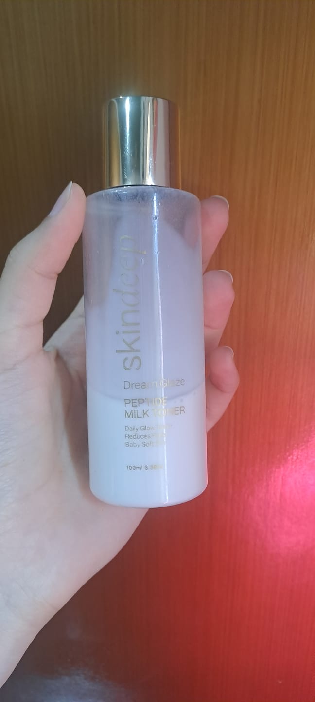 Customer photo review of DREAM GLAZE - Peptide Milk Toner