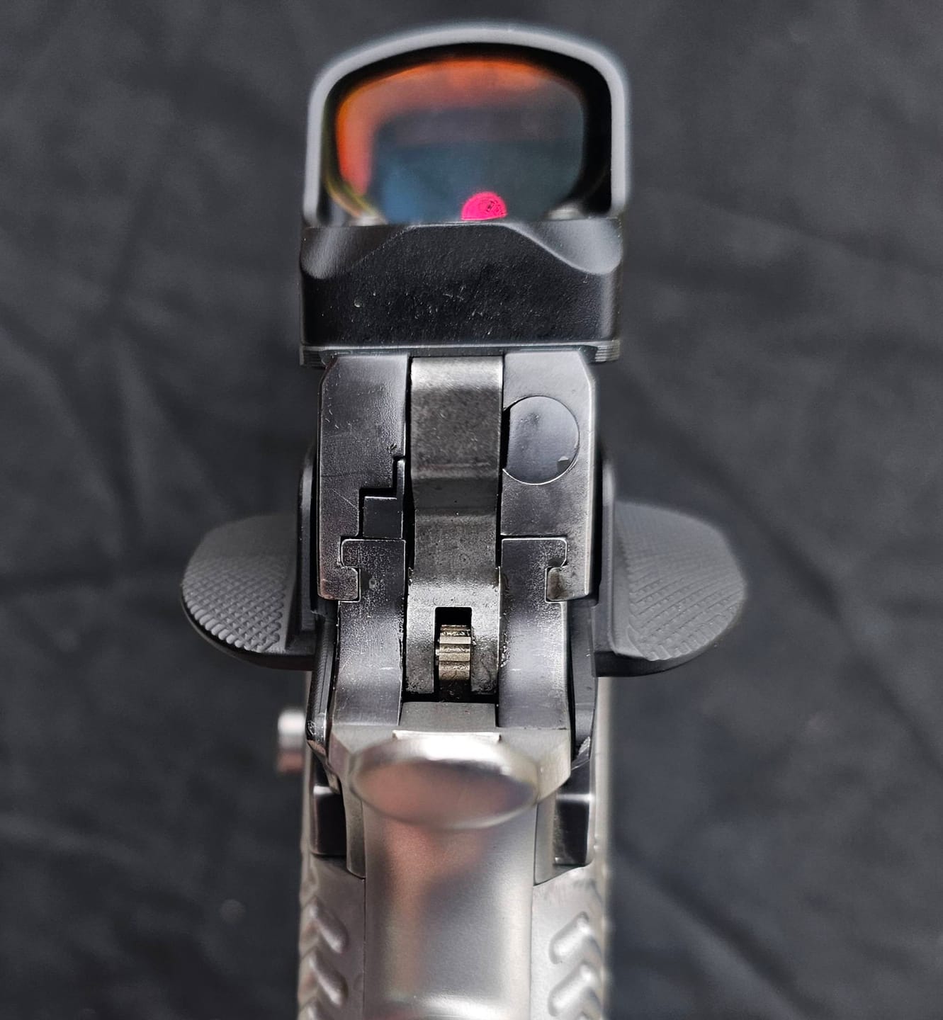 Customer photo review of Extra Wide 1911/2011 Ambidextrous Safeties with Shields – One-Piece CNC | Boss Components