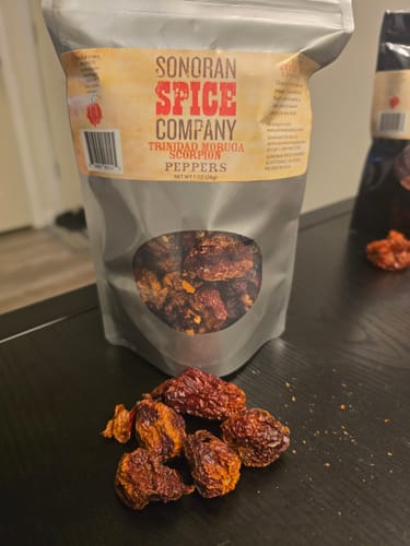 Customer photo review of World's Hottest Peppers 3 Pack