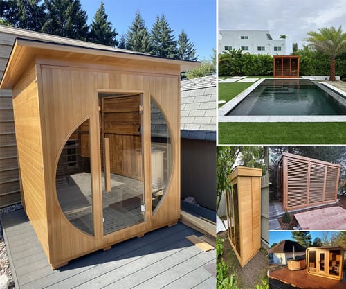 Customer photo review of Smartmak® Modern Box Outdoor Sauna - Box 1