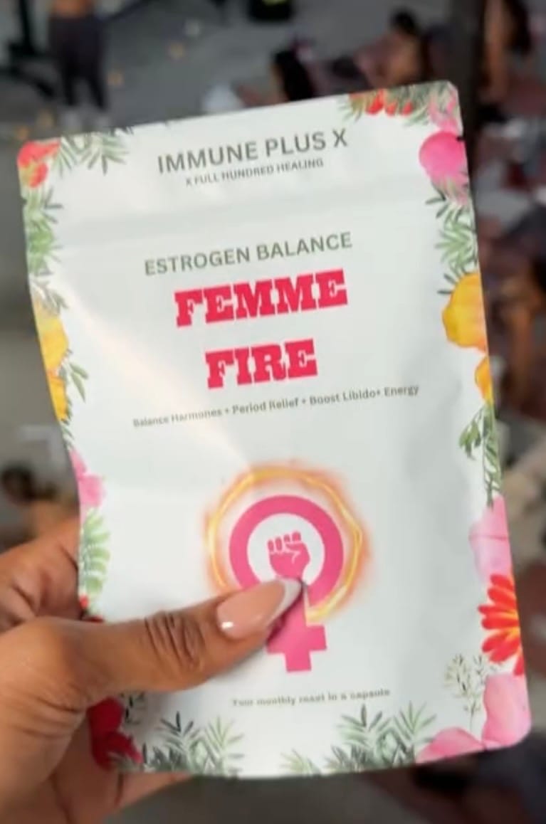 Customer photo review of Femme Fire |  Herbal Female Hormone Balance