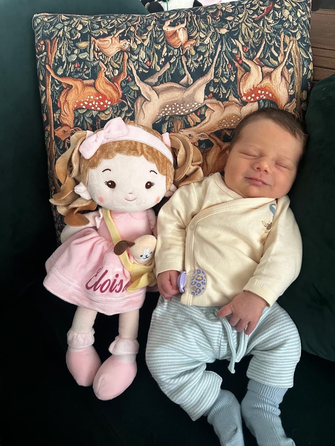 Customer photo review of Leyadoll Soft Plush Personalized Leya Doll, My First Baby Doll