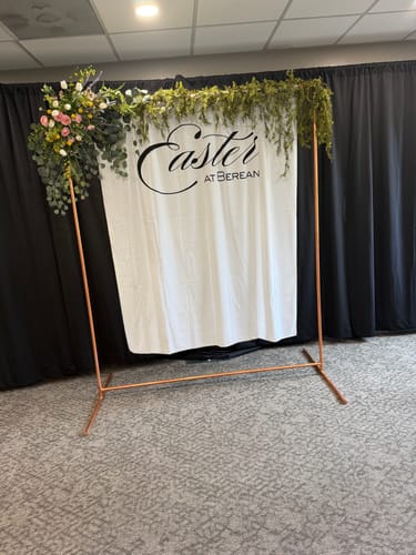 Customer photo review of Custom Fabric Backdrop for Birthday&Baby Shower&Wedding& Any Event Decorations