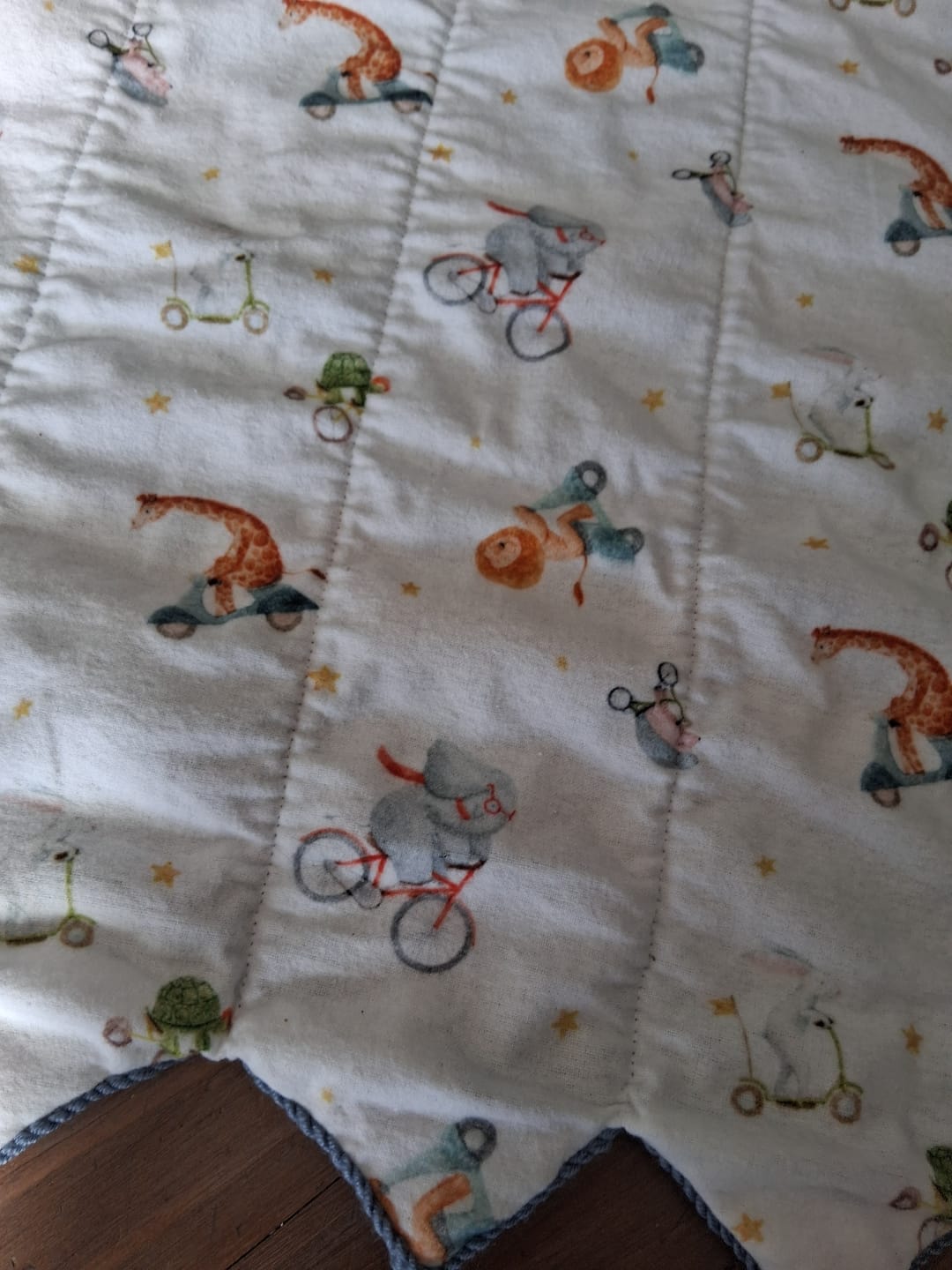 Customer photo review of Starry Riders Brushed Cotton Fabric