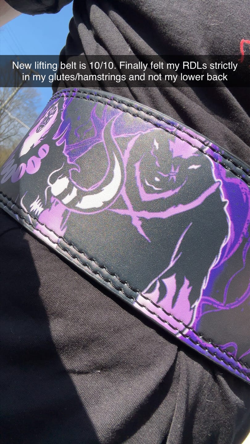 Customer photo review of Arise Lever Belt
