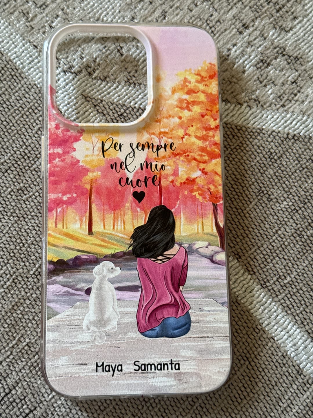 Customer photo review of Insieme al mio animale domestico – Custodia per il telefono personalizzata