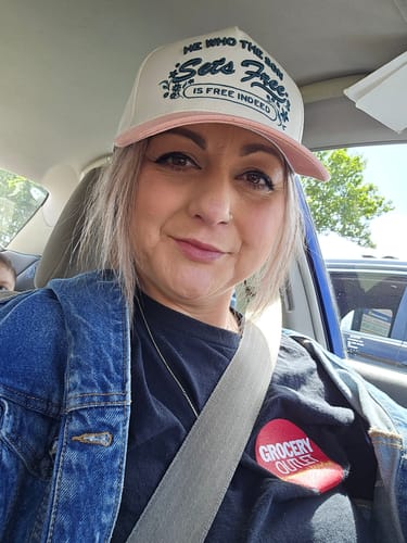 Customer photo review of Slightly Imperfect Hat: In every season I will praise Him