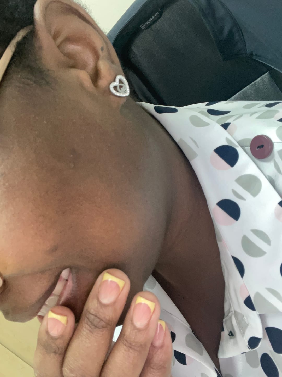 Customer photo review of Silver Thando Luxe Studs