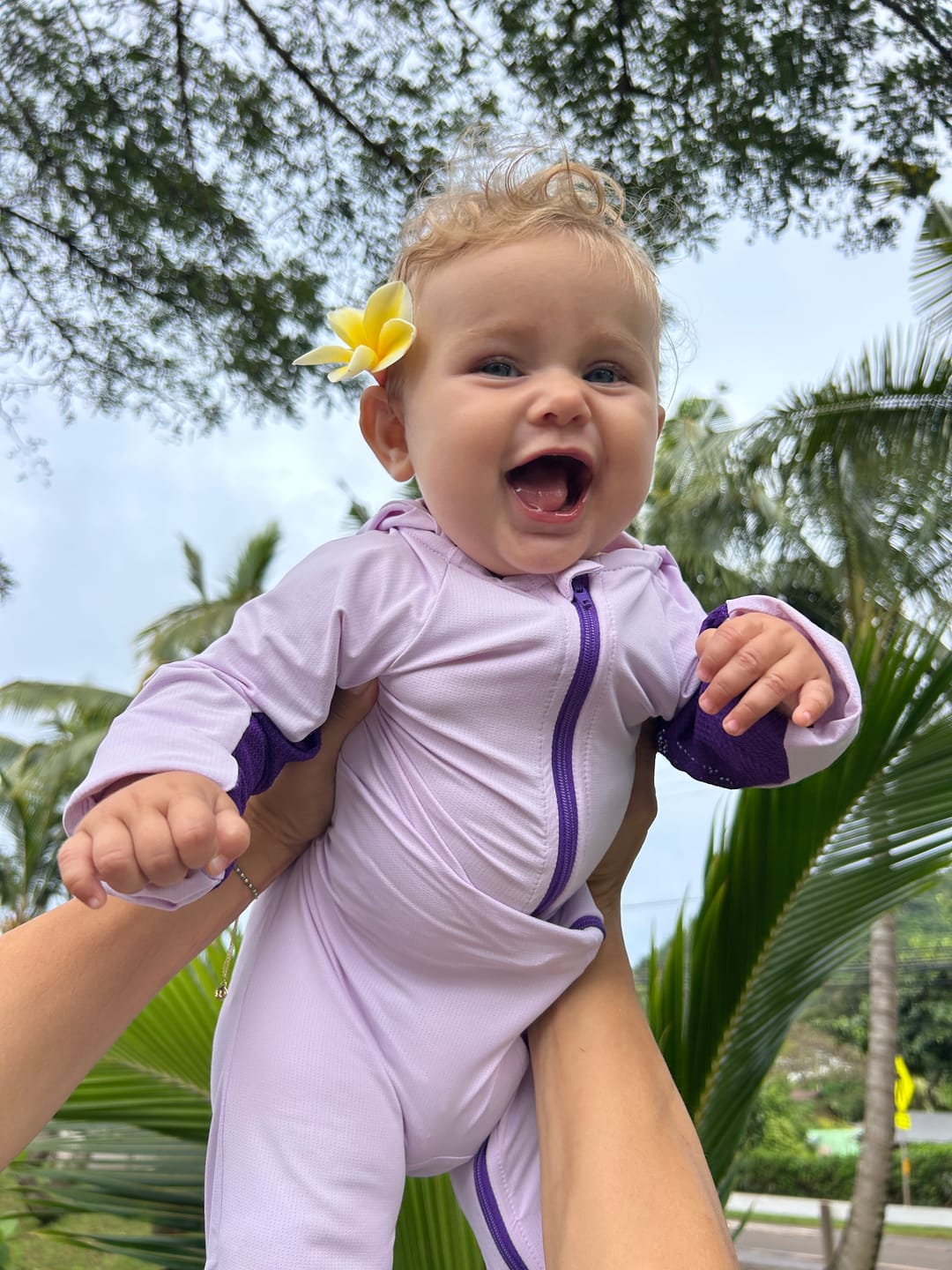Customer photo review of Baby and Toddler UPF 50+ Sun Protective Onesie