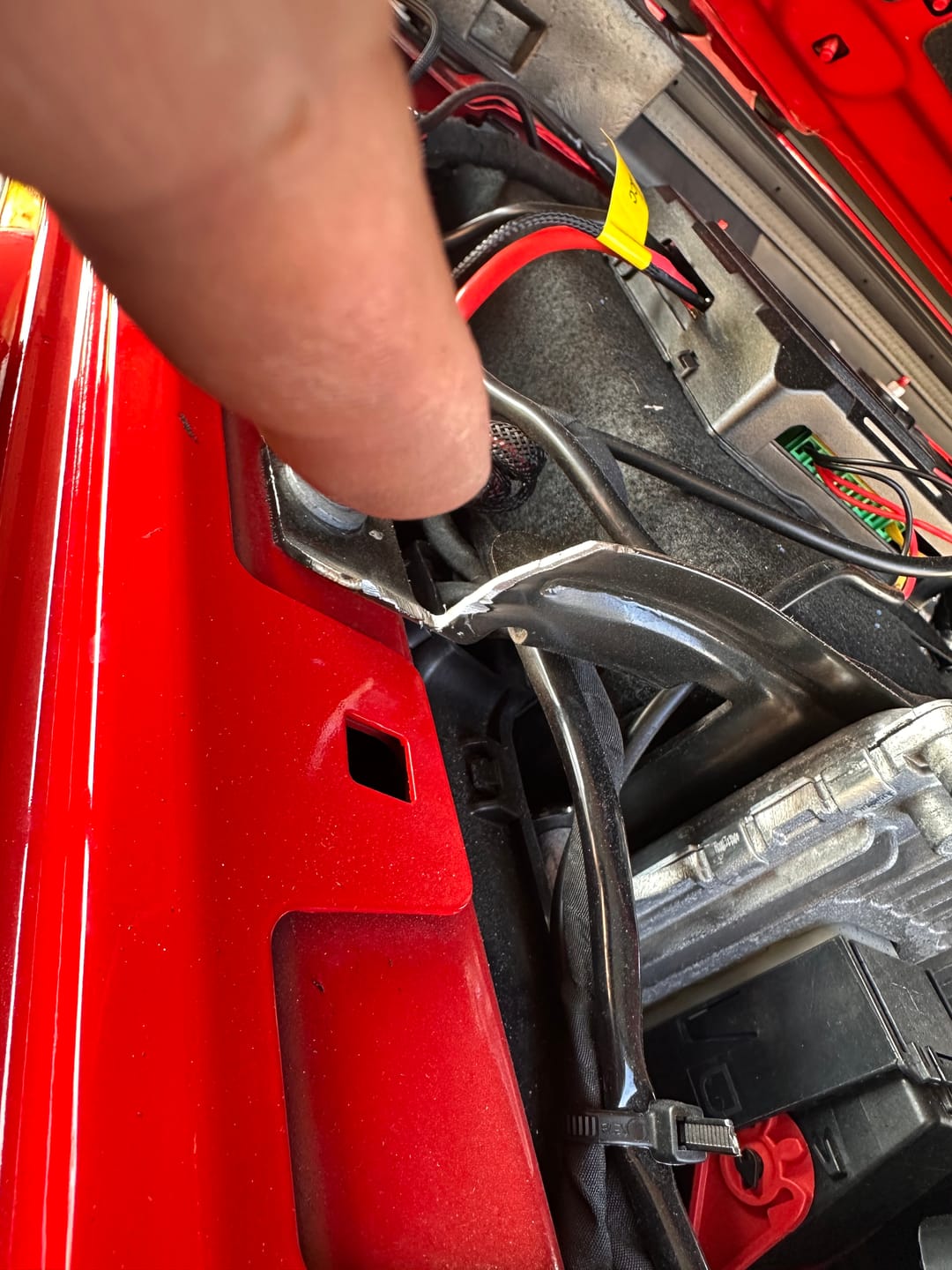 Customer photo review of Beefy Hydraulic Hood QuickLift for JL & JT