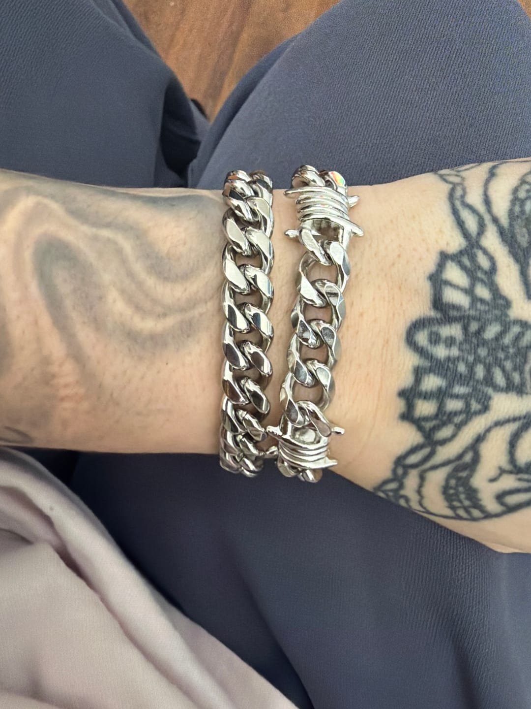 Customer photo review of Barb Cuban Bracelet