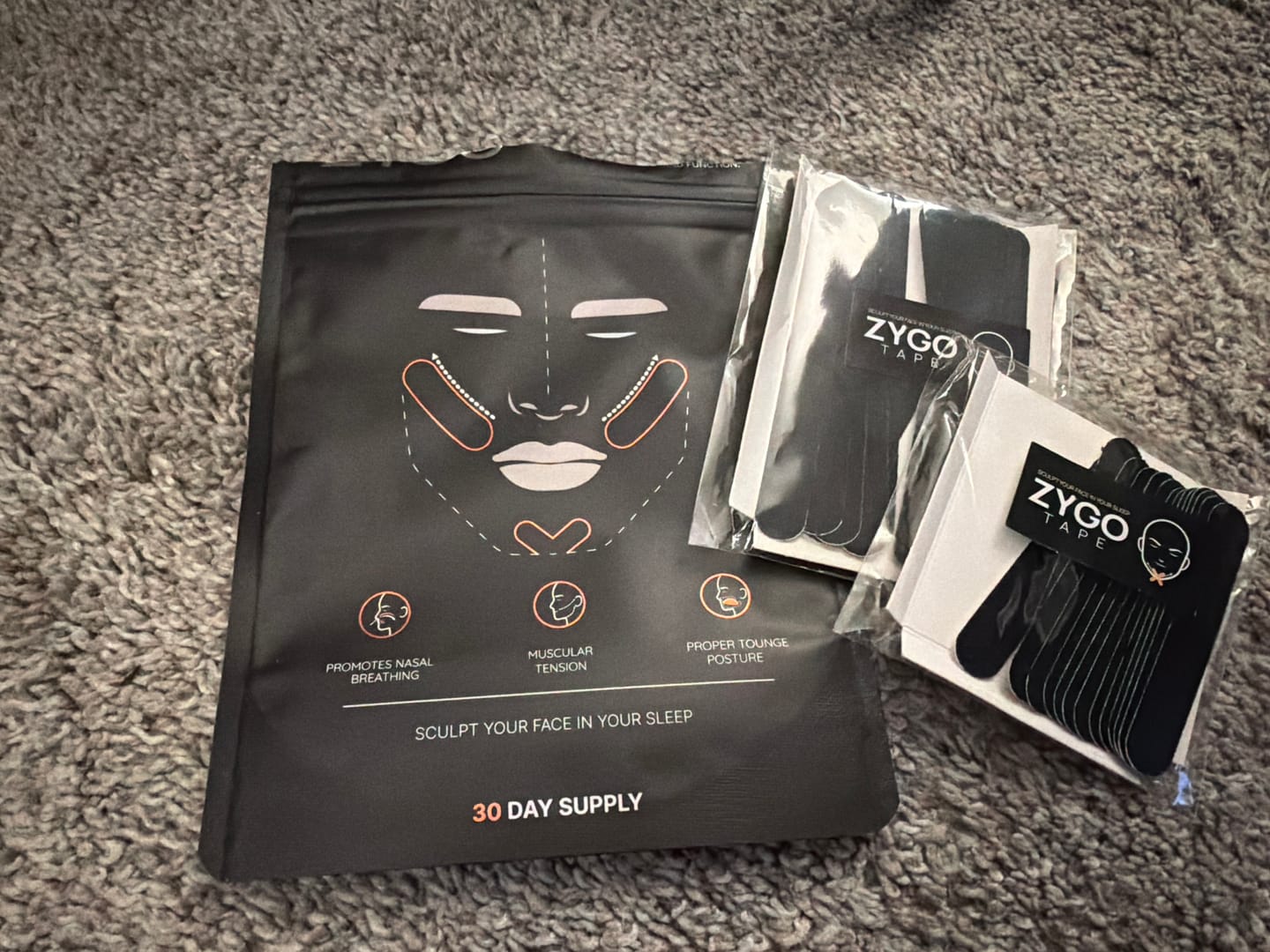 Customer photo review of Zygo Tape - Facial Sculpting & Anti-Aging Tape