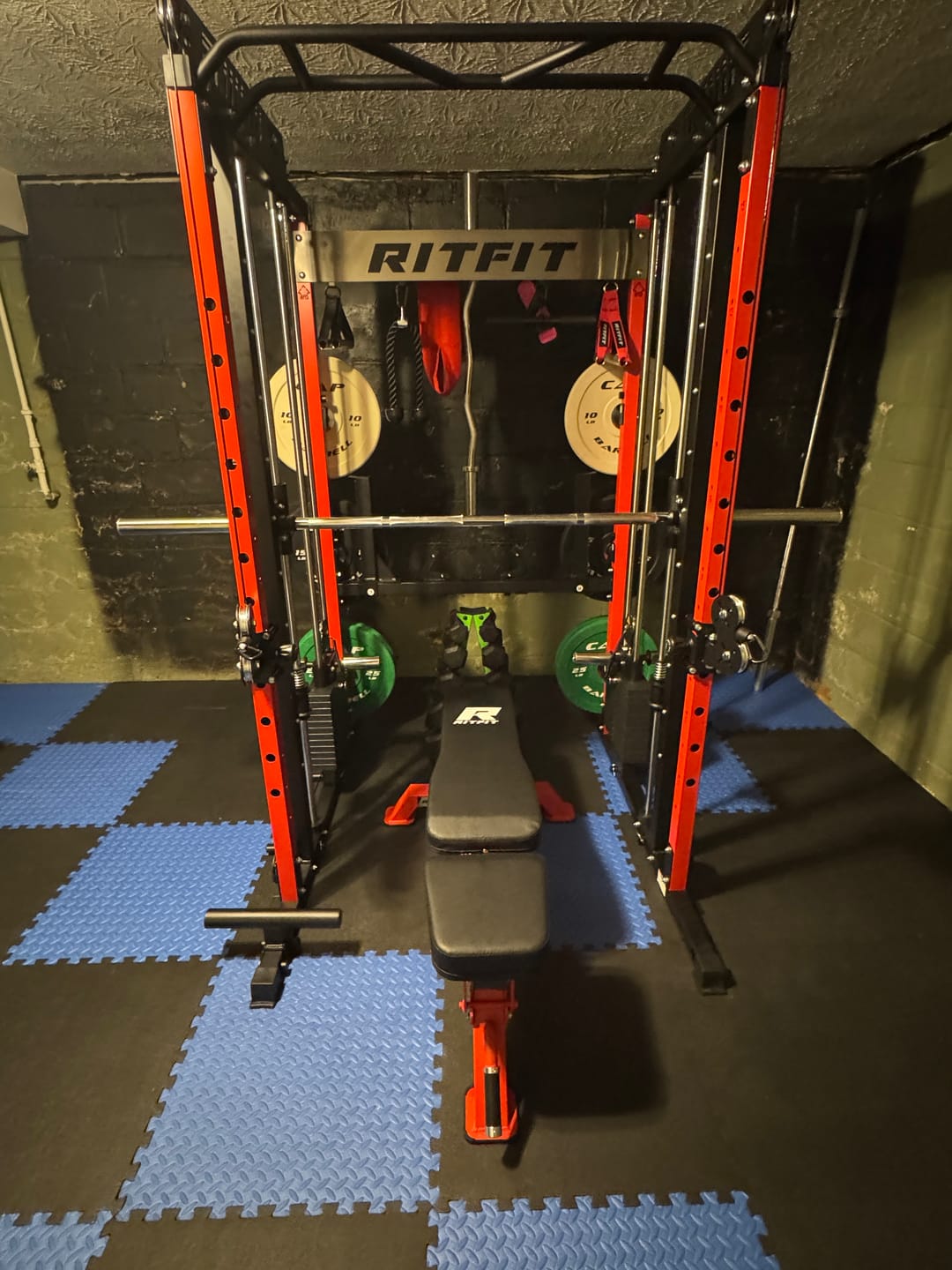 Customer photo review of RitFit M1 PRO Smith Machine Weight Stack Home Gym Package