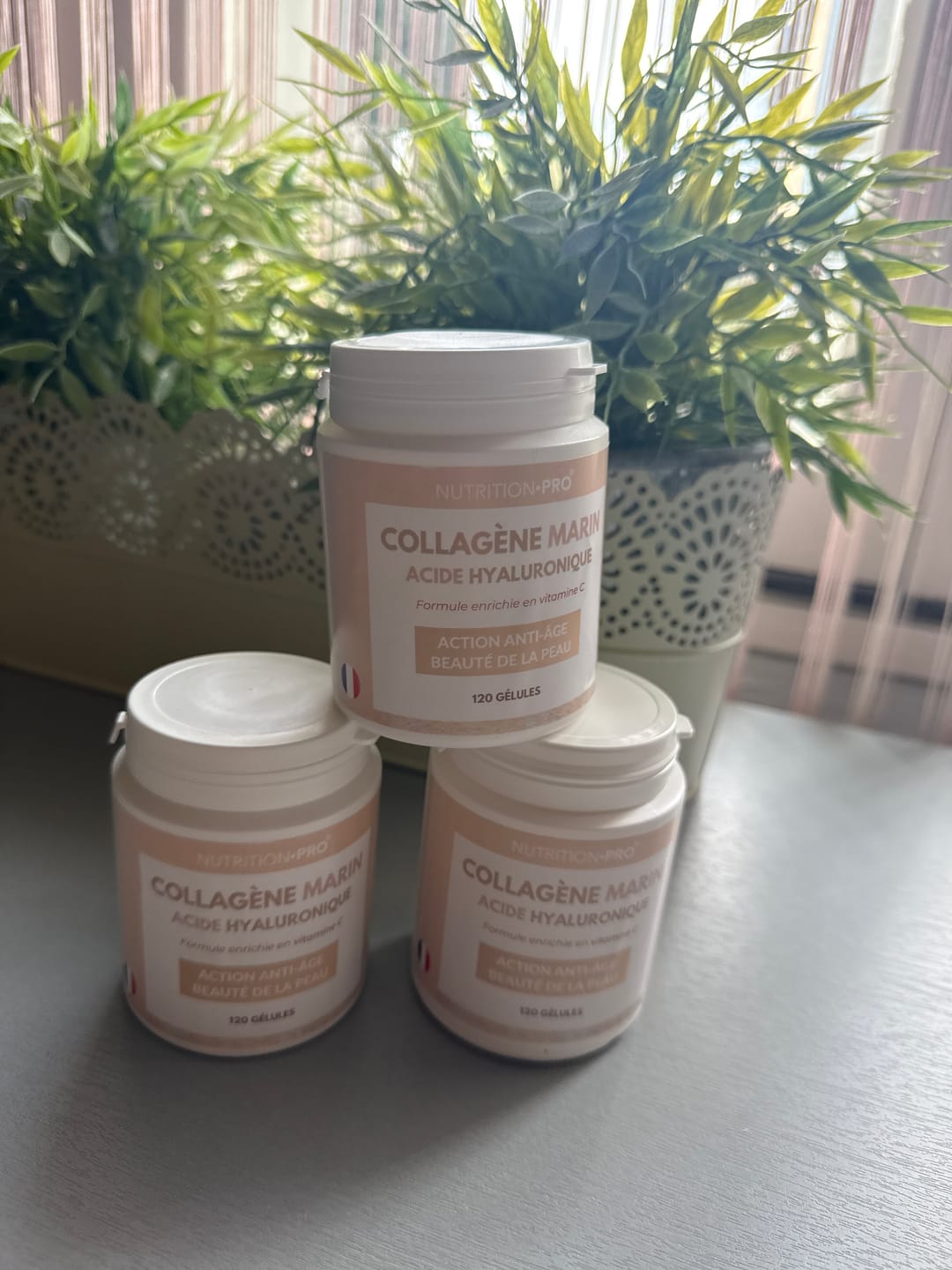 Customer photo review of COLLAGÈNE MARIN / ACIDE HYALURONIQUE - 120 GÉLULES