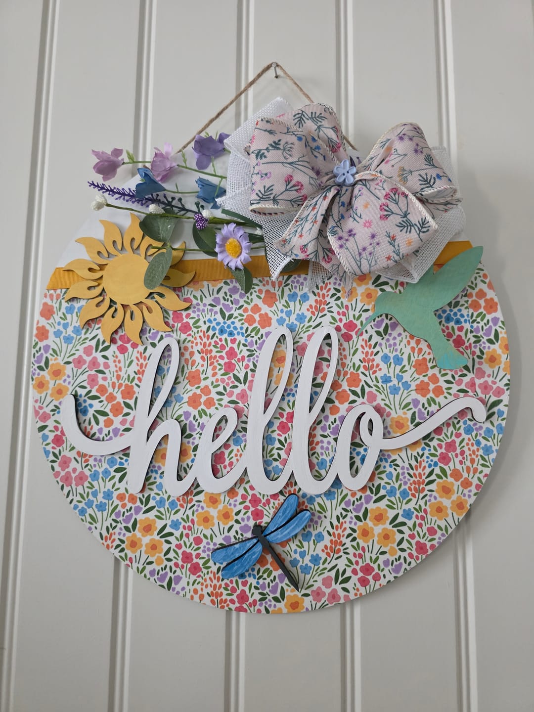 Customer photo review of Unfinished Wood Hummingbird Shape - Bird Animal - Craft - up to 46" DIY