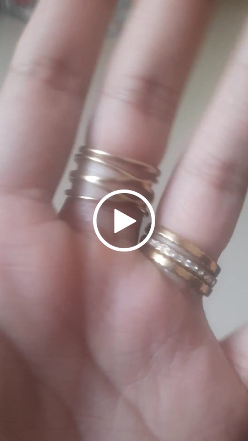 Customer video review of Twist Cross Cage Ring