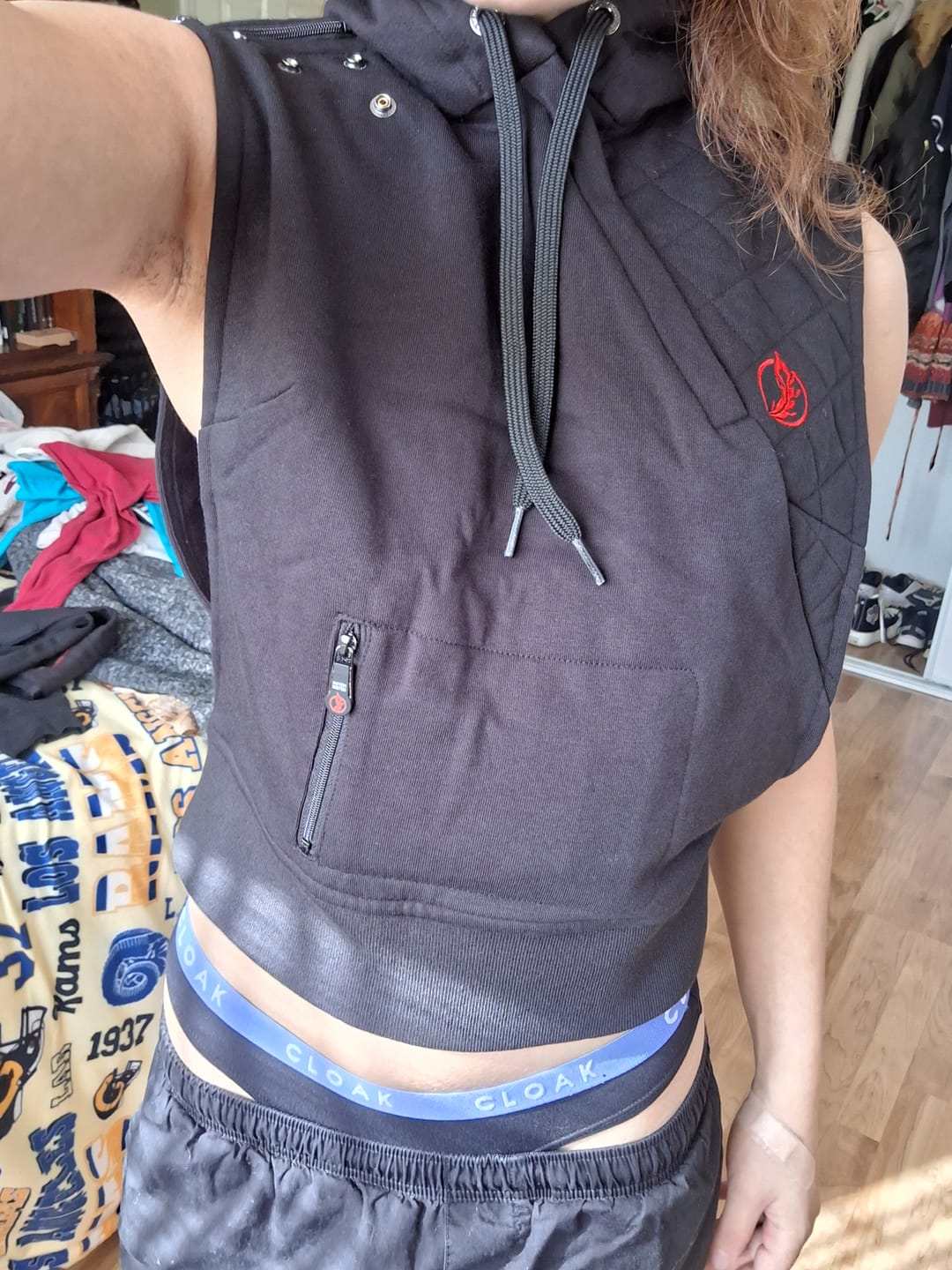 Customer photo review of Martialist Sleeveless Hoodie