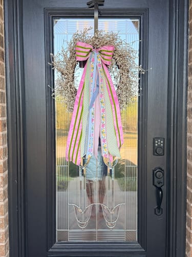 Customer photo review of Blushing Blooms Wreath Ribbon