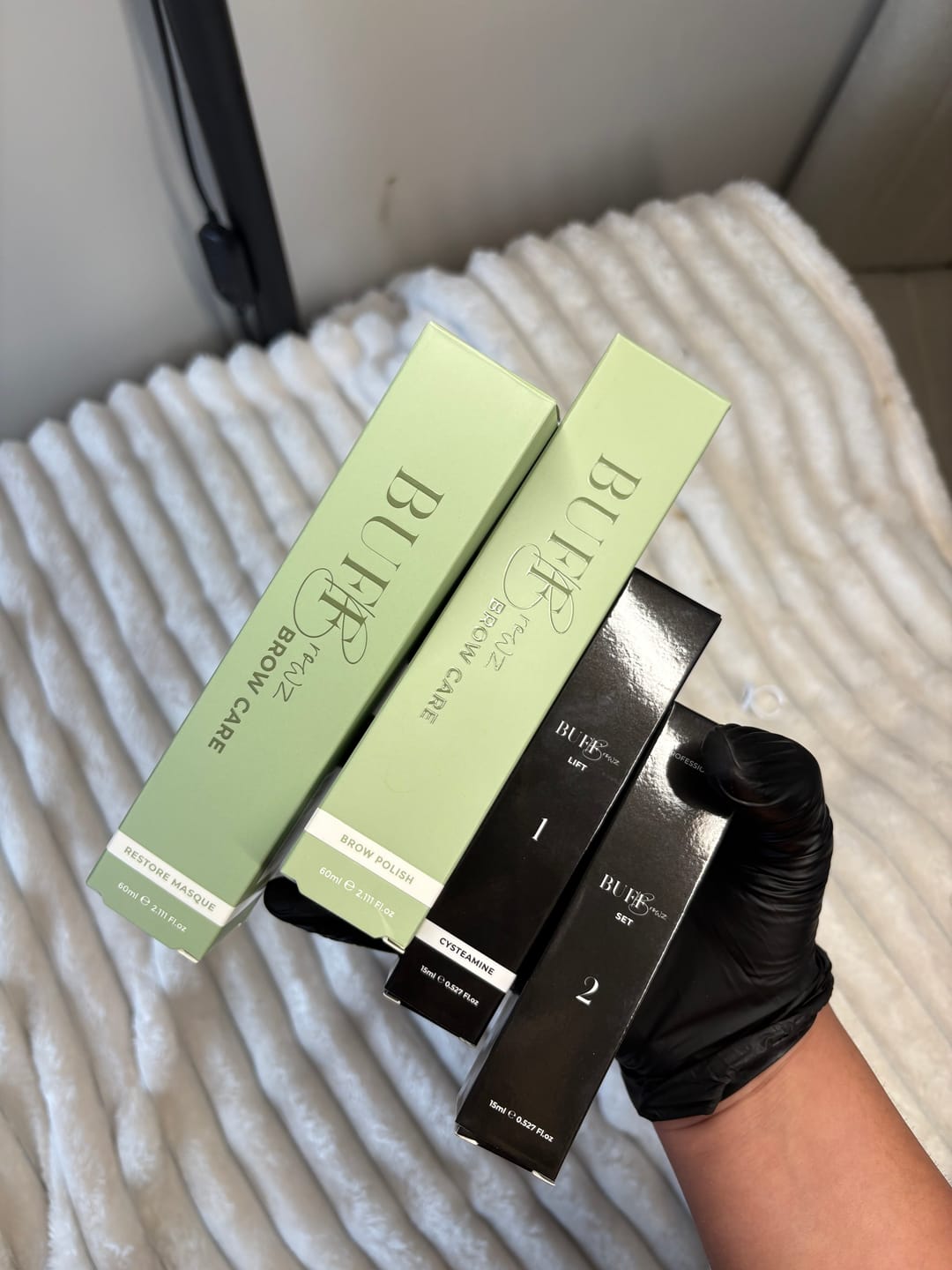 Customer photo review of Cysteamine Brow & Lash Lamination Kit - Step 2 - 15ml