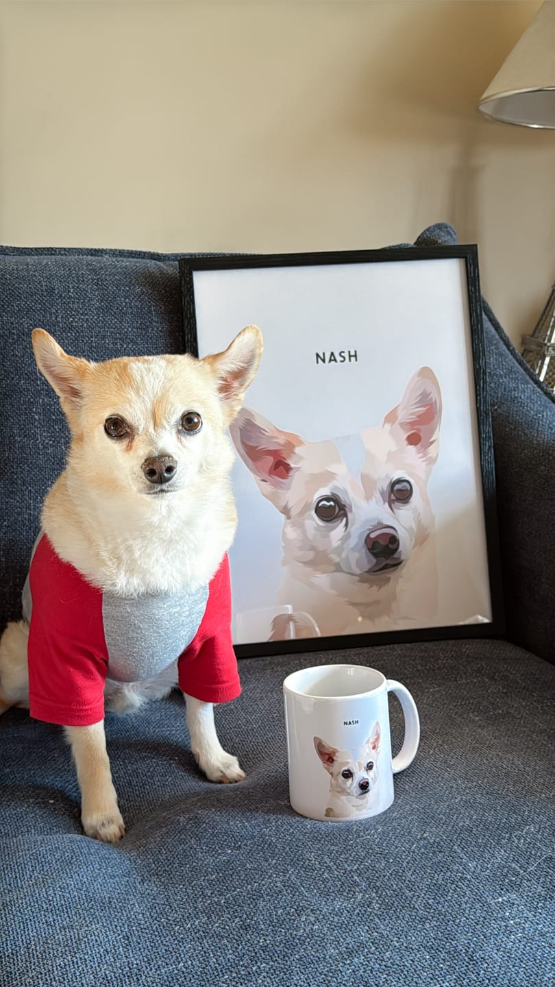 Customer photo review of Modern Pet Portrait - One Pet
