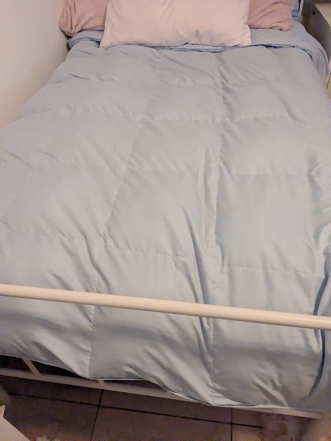Customer photo review of Organic Cotton Goose Down Comforter