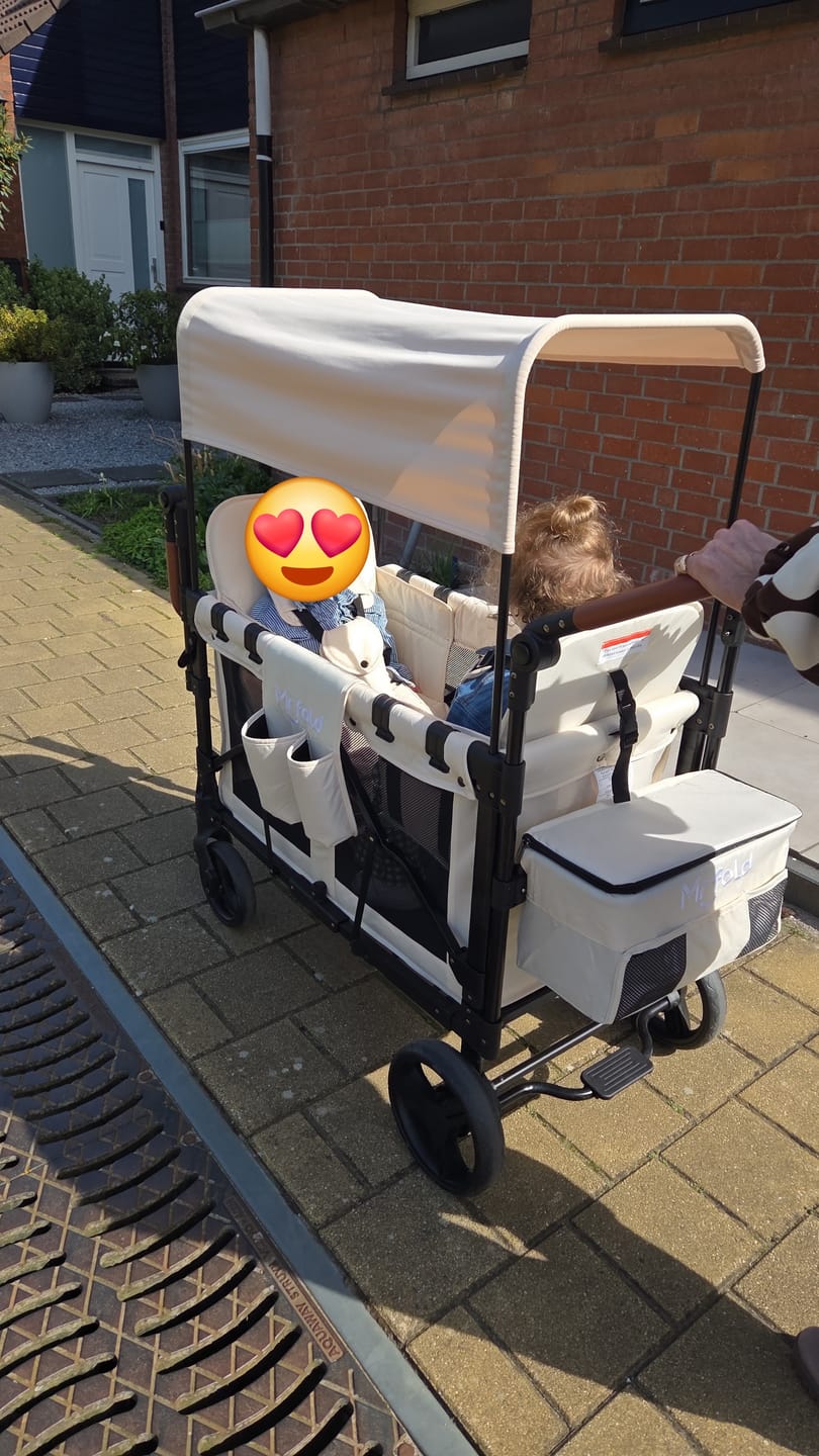 Customer photo review of P-Series Luxe 2-zits Kinderkar