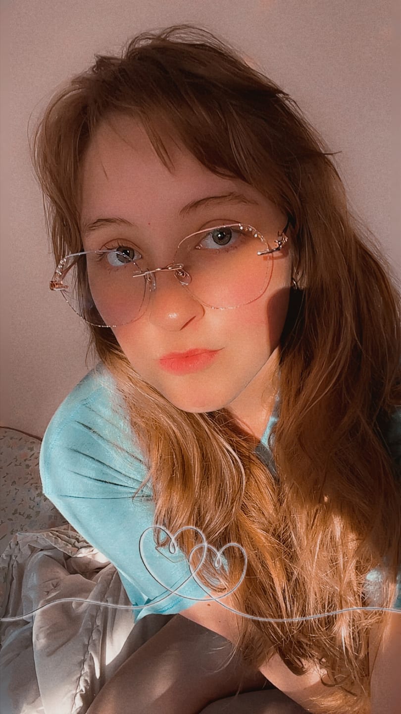 Customer photo review of Aria Eyeglasses