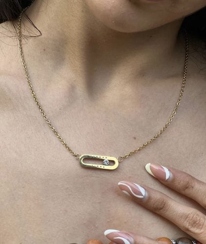 Customer photo review of Personalised Eternal Pendant
