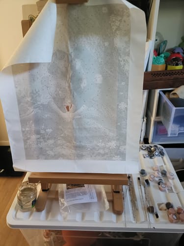 Customer photo review of Custom Paint by Numbers