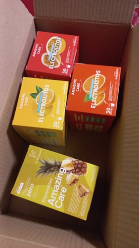 Customer photo review of Electrolitos en Polvo Sabor Piña 30 Sticks