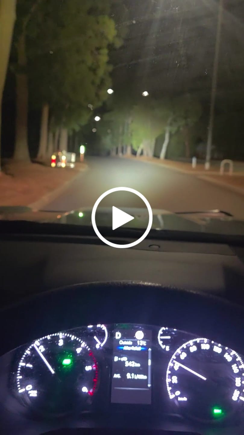 Customer video review of Covert 9 Inch LED Driving Lights (PAIR W/HARNESS)