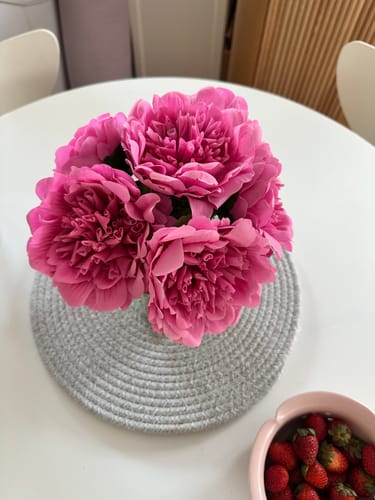 Customer photo review of Hot Pink Peony