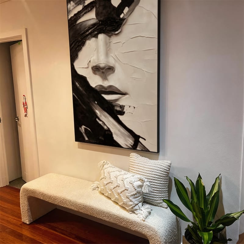 Customer photo review of Abstract People Canvas Art #AE011