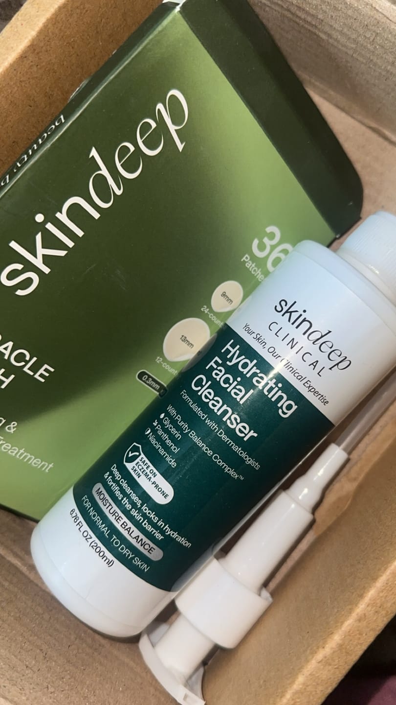 Customer photo review of Hydrating Facial Cleanser