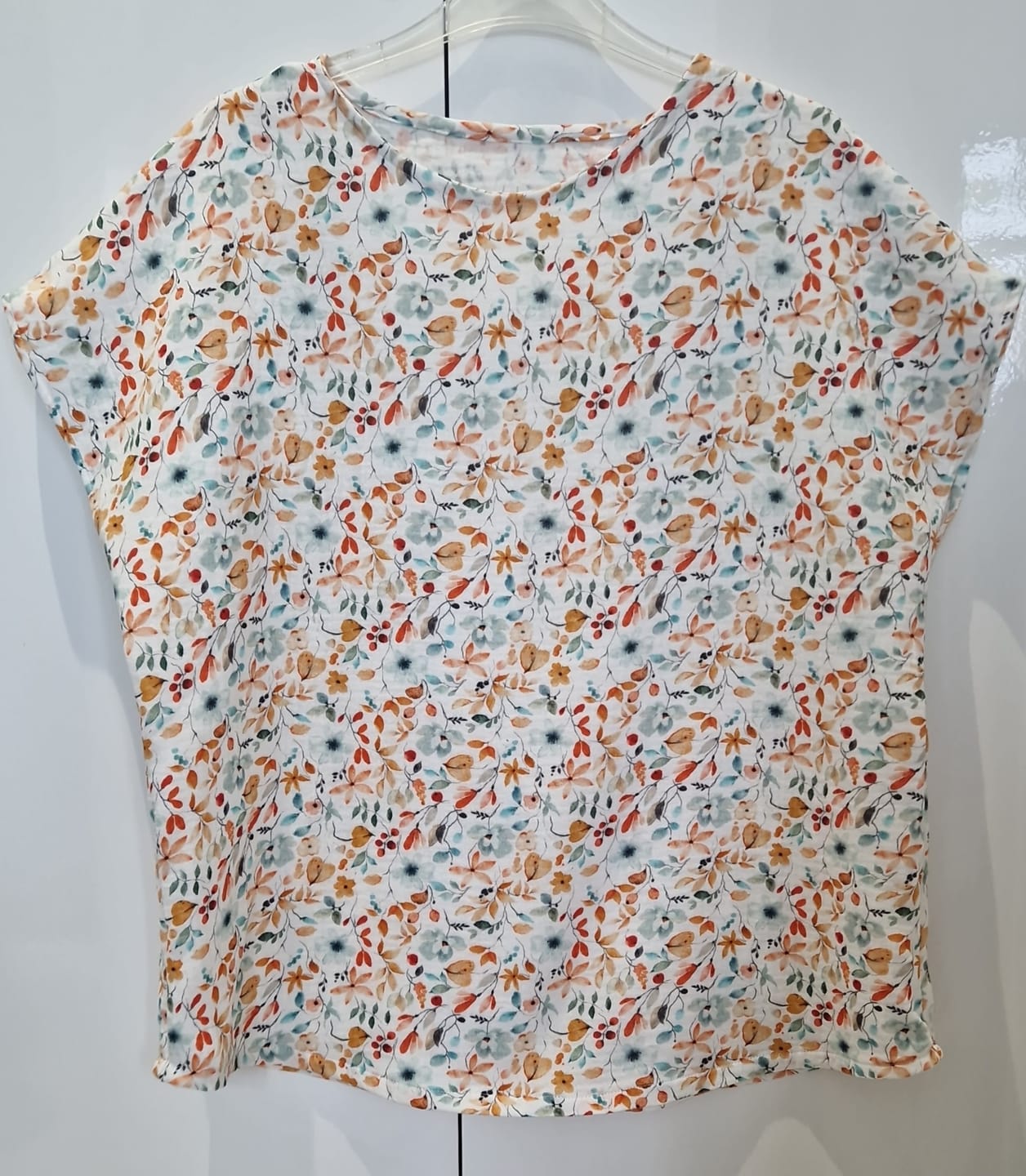 Customer photo review of Vibrant Florals Double Gauze Fabric