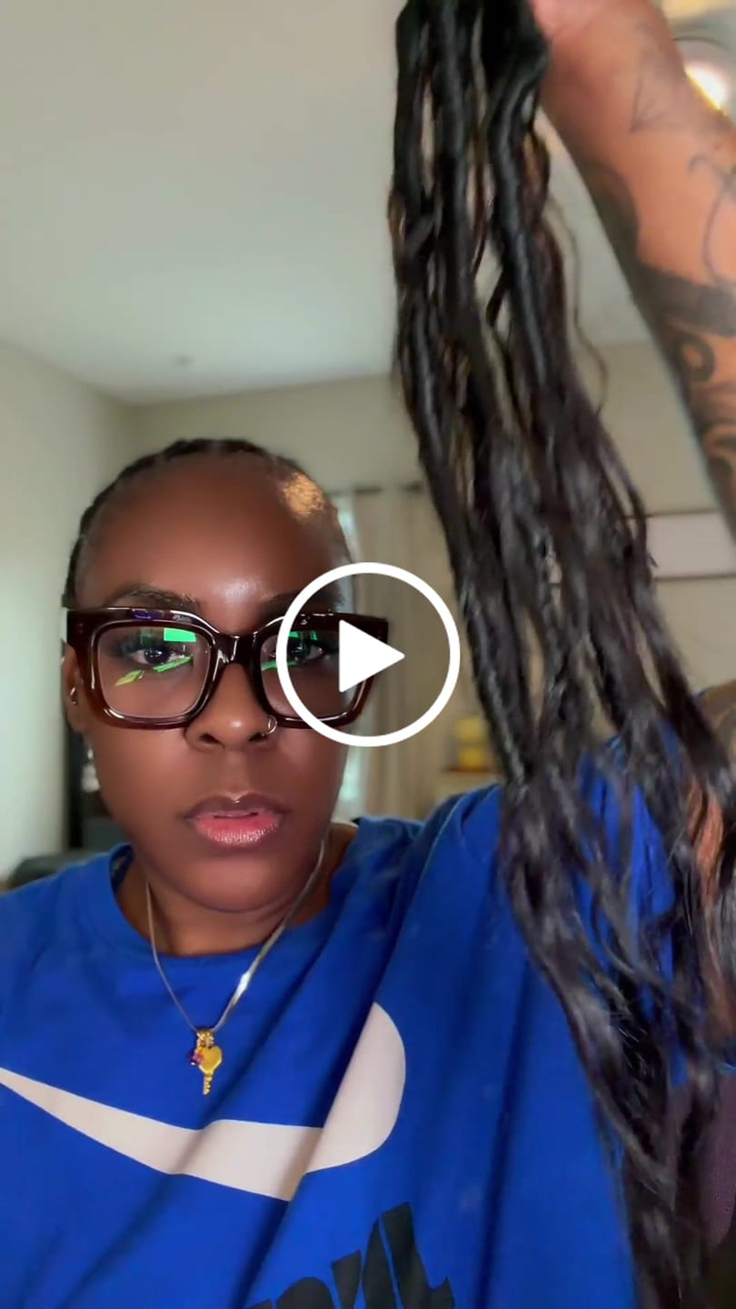 Customer video review of Pre-looped Crochet Boho Locs with Body Wave Virgin Human Hair Curls
