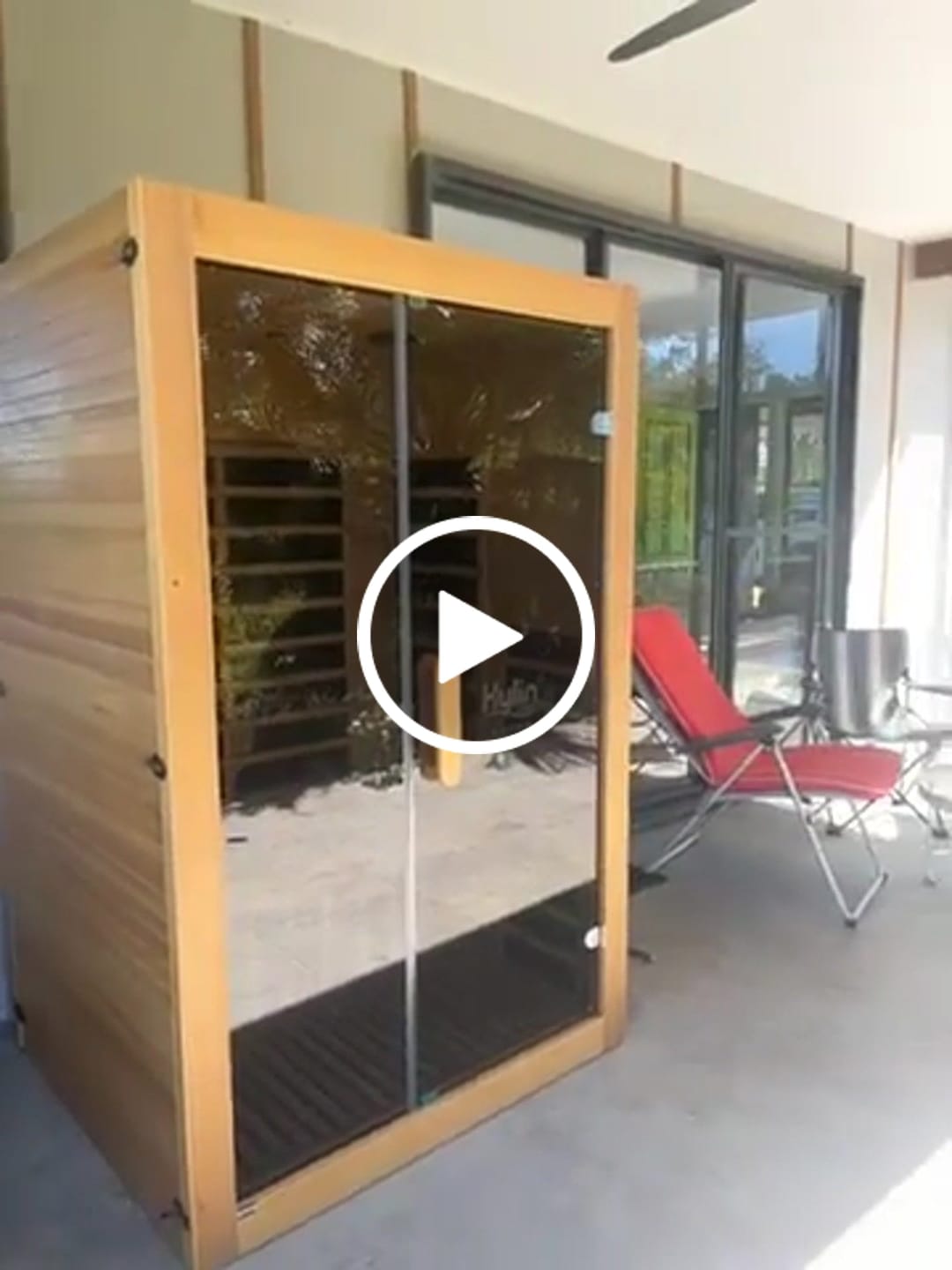 Customer video review of Kylin Low EMF Carbon Infrared Sauna Room 2 Person H6203 (Floor Heater included)