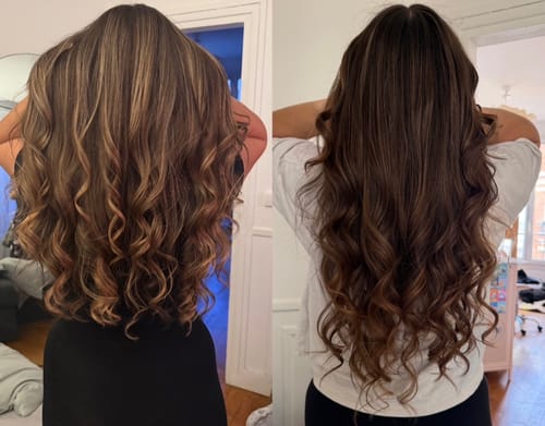Avis photo d'un client sur Kit Cheveux Châtain Froid