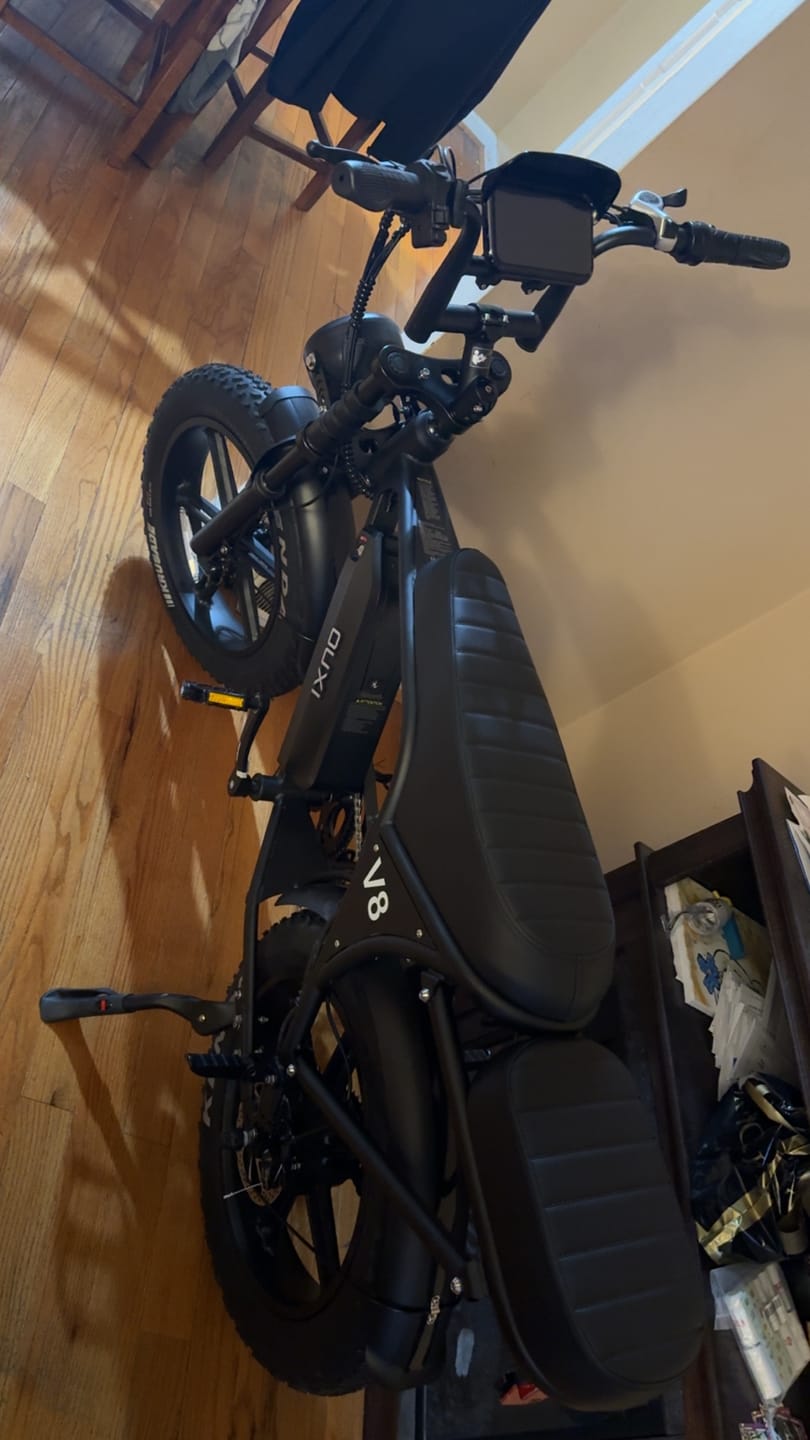 Customer photo review of OUXI V8 750W Fat Tire Electric Bike